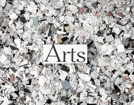 news paper confetti conceptの写真素材