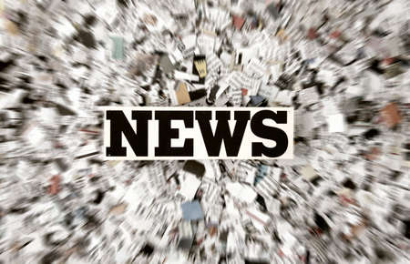 news paper confetti conceptの写真素材