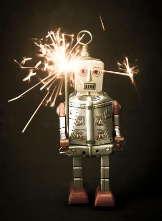 robot and sparkesの写真素材