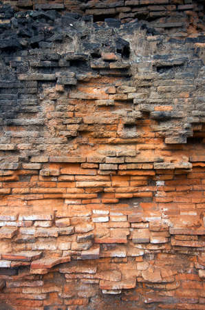 very old brick wall textureの写真素材