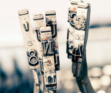 macro if the letterN old typewriter 