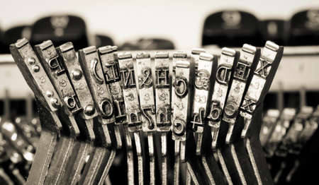 old typewriter typesetの写真素材