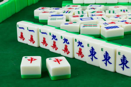 Mahjong Winning Handの写真素材