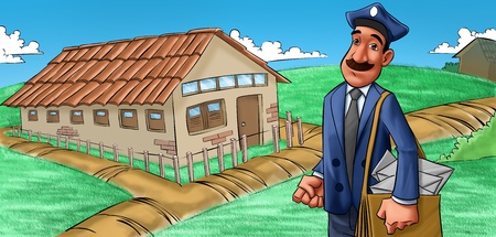 a farm houseの写真素材