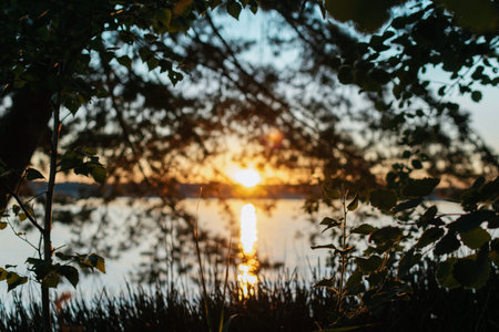 Sunset on the lake