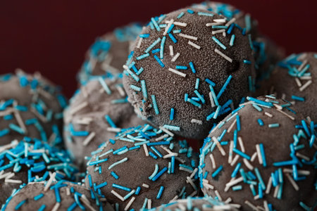 Chocolate cake pops sweet treat and dessert.