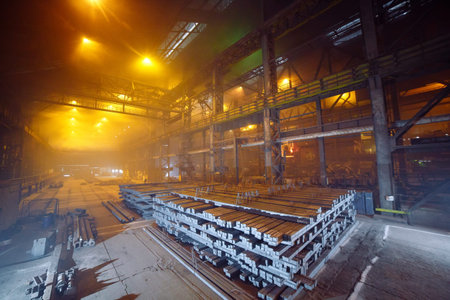 Warehouse metal blank. Electroplating plant for the metal.