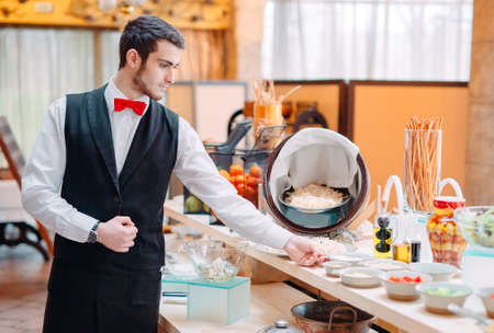 Breakfast buffet at the hotel or restaurant.の写真素材