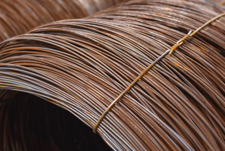 building armature are located in the warehouse of metallurgical products. Element of the...
