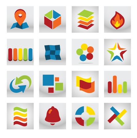 Abstract Mobile Application Logoのイラスト素材