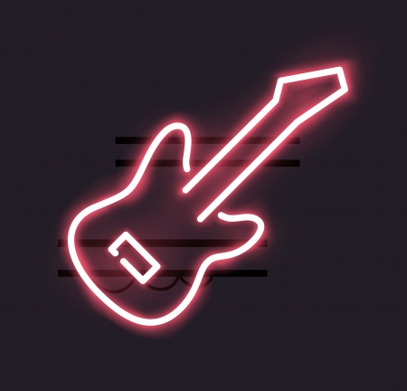 Neon Sign. Made with opacity masks. Any dark background can be used.のイラスト素材