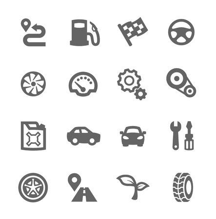 Simple set of auto related vector icons for your designのイラスト素材