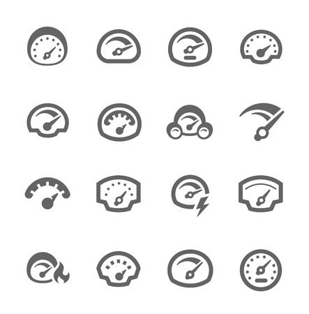 Speedometer Iconsのイラスト素材