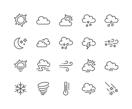 Line Weather Iconsのイラスト素材