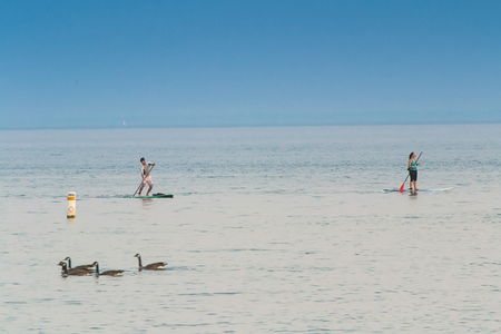 Paddlingの写真素材