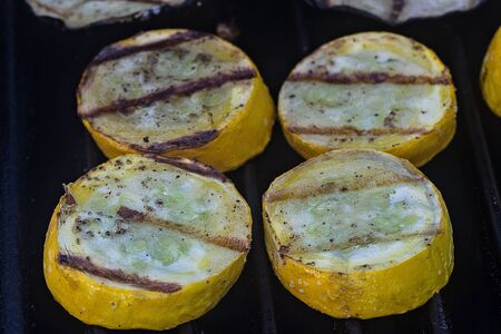 Vegetable feast on barbequeの写真素材