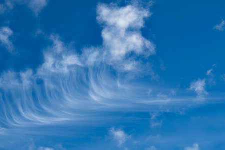 Odd looking clouds in the skyの写真素材