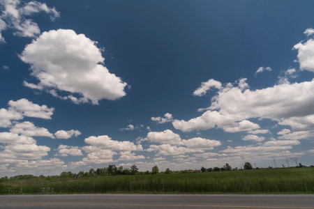 Odd looking clouds in the skyの写真素材