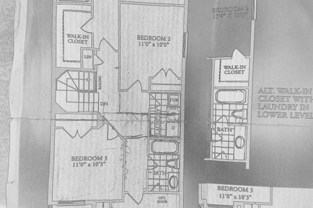 A black and white sketch of a floor plan.