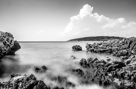 Loviste Beach. Peljesac, Croatiaの写真素材