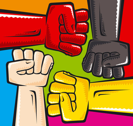 Anti racismのイラスト素材