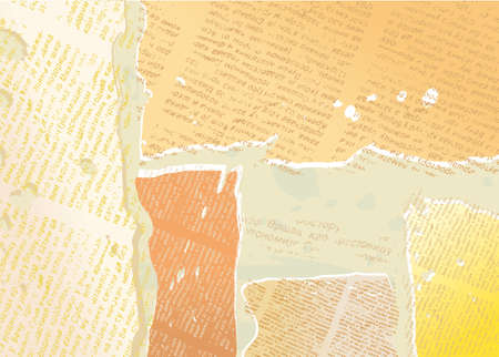 Newspaper grunge compositionのイラスト素材