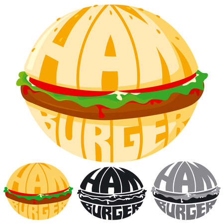 Hamburgerのイラスト素材