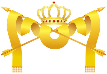 Crown & arrowsのイラスト素材