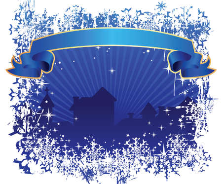 Winter townのイラスト素材