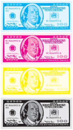 Dollar CMYK vectorのイラスト素材