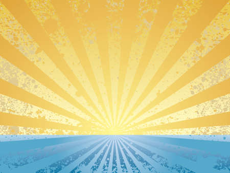 Gold sunriseのイラスト素材