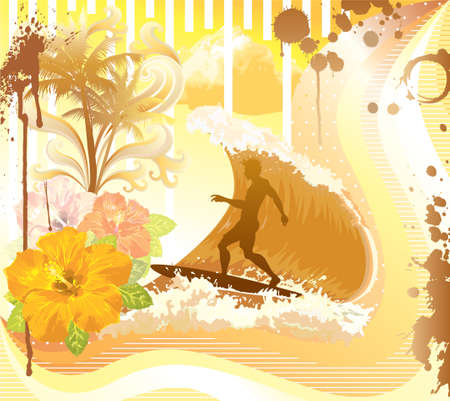 Surf time のイラスト素材