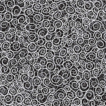 Spiral seamless pattern. Swatch pattern included in vector file.のイラスト素材