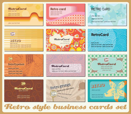 Business cards set. Each in separated layerのイラスト素材