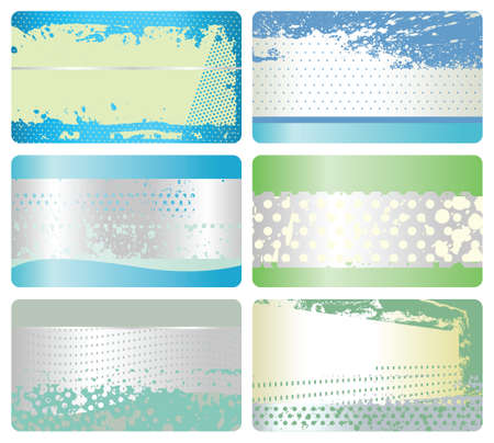 Modern grunge buisness cards setのイラスト素材