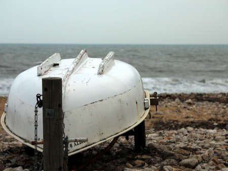 Boat by the seaの写真素材