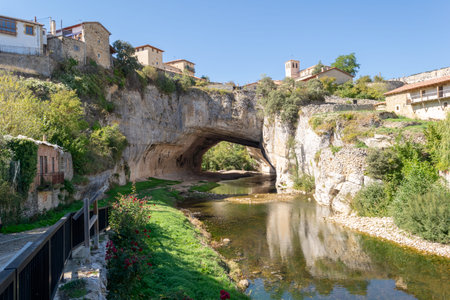 Puentedey. Old Spanish village in the province of Burgos, which is situated on a spectacular natural...