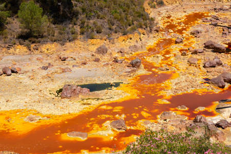 Rio Tinto in Huelva, Andalusia, southern Spainの写真素材