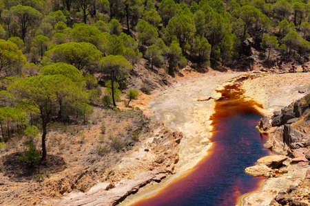 Rio Tinto in Huelva, Andalusia, southern Spainの写真素材