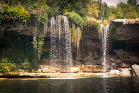 Tobalina waterfall. Burgos, Castilla y Leon, Spainの写真素材