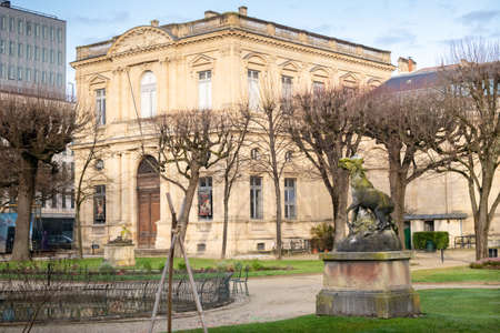 Gardens of Palais Rohan in Bordeaux, New Aquitaine, Franceのeditorial素材