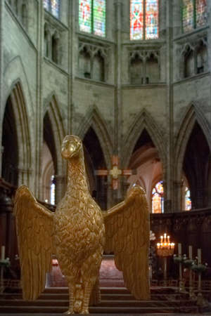 Gothic cathedral of Saint Andre in Bordeaux, New Aquitaine, Franceのeditorial素材