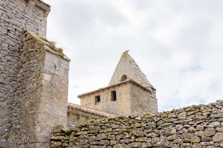 Ermita de Valdeajos, in Valdeajos, Burgos, Castilla y Leon, Spainの写真素材