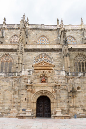 Astorga Cathedral. City on the Camino de Santiago. Leon, Castile and Leon, Spainの写真素材
