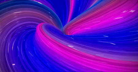 Abstract modern neon twisted futuristic graphic backgroundの写真素材