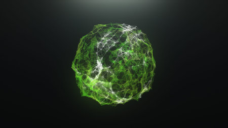 Abstract balls of a virusの写真素材