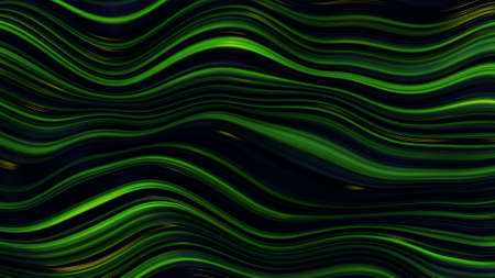 abstract green neon wave line filedの写真素材