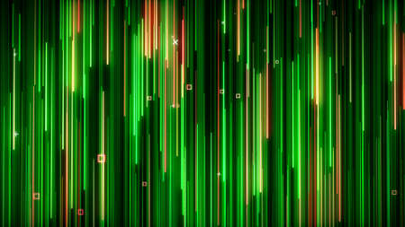 Green-yelow neon animated VJ backgroundの写真素材