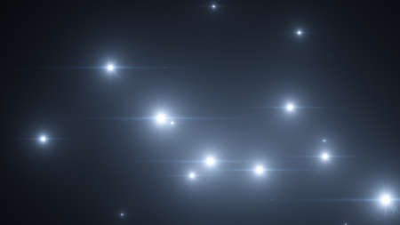 3d render Camera flashes on an black backgroundの写真素材