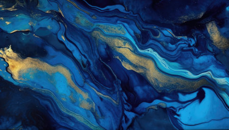 Backround of gold blue marble texture for designの写真素材